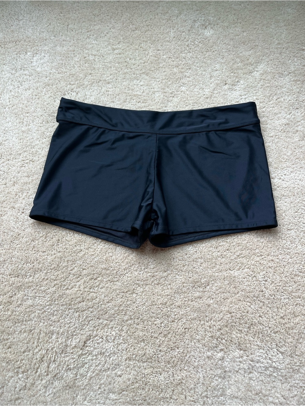 Unbranded Women’s Black Unlined Swim Shorts - Size XL - VGUC - Stretch